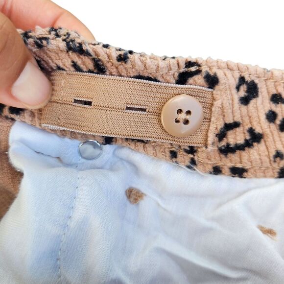 Target Cat & Jack Girls Brown Leopard Print Skirt Button Down Front Large 10/12 - Picture 4 of 9